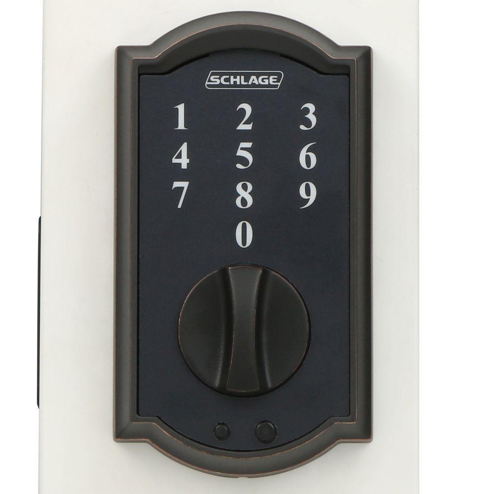 Camelot Aged Bronze Touch Electronic Door Lock Deadbolt - Super Arbor