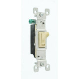 15 Amp Single Pole Switch, Ivory (10-Pack) - Super Arbor