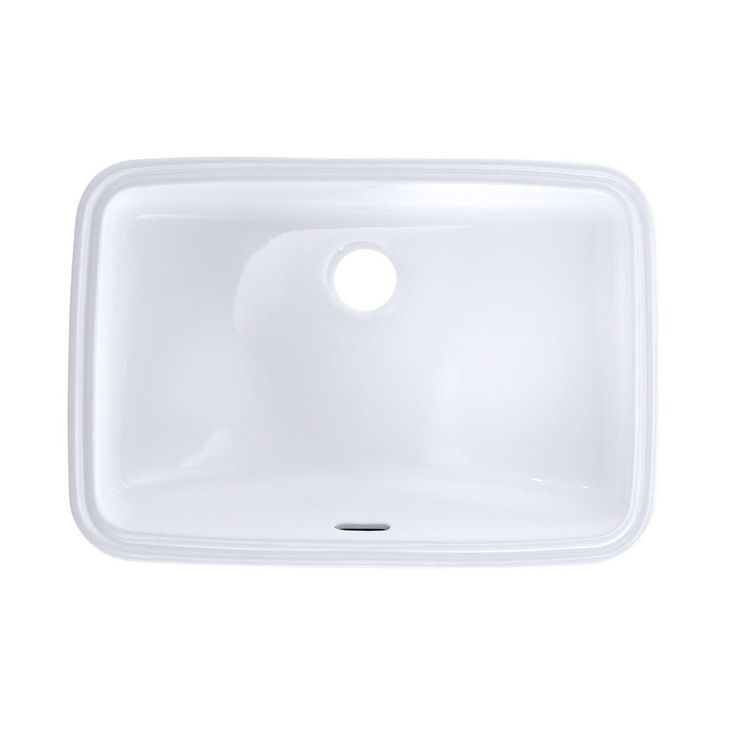 TOTO 19 in. Undermount Bathroom Sink with CeFiONtect in Cotton White