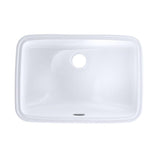 TOTO 19 in. Undermount Bathroom Sink with CeFiONtect in Cotton White