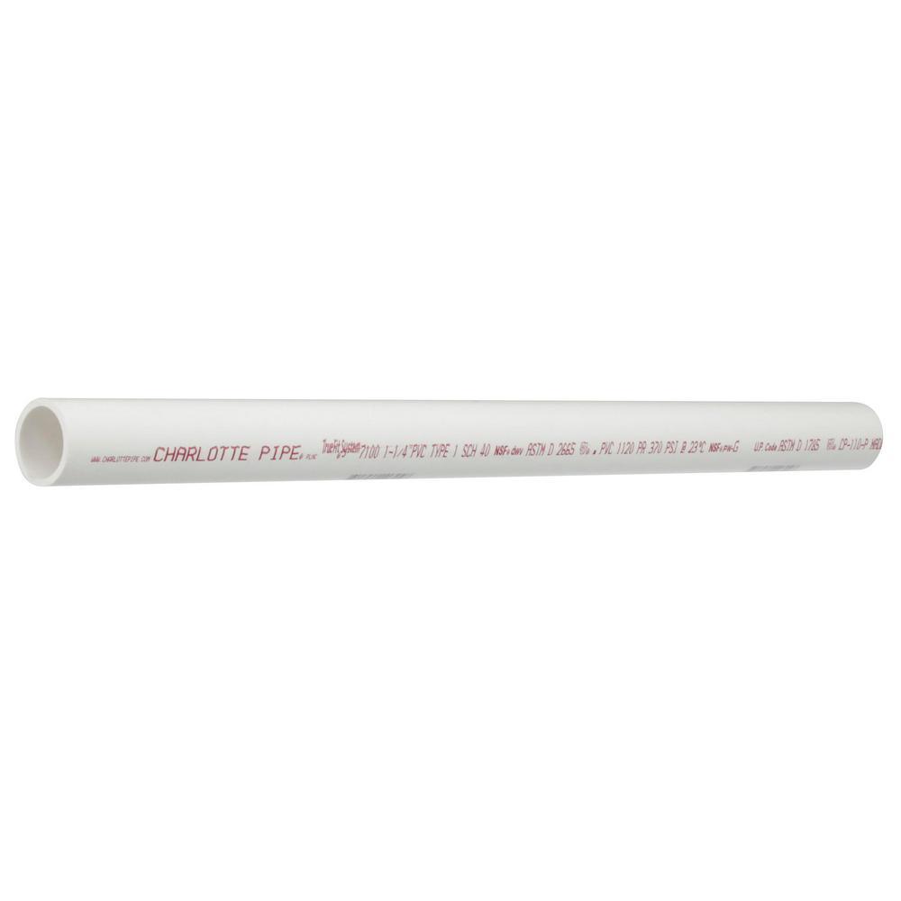 1-1/4 in. x 2 ft. PVC DWV Sch. 40 Pipe - Super Arbor