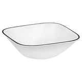 Square 16-Piece Seasonal Black Trees Glass Dinnerware Set (Service for 4)