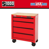 CRAFTSMAN 1000 Series 26.2-in L x 32.5-in H 4-Drawers Rolling Red Wood Work Bench