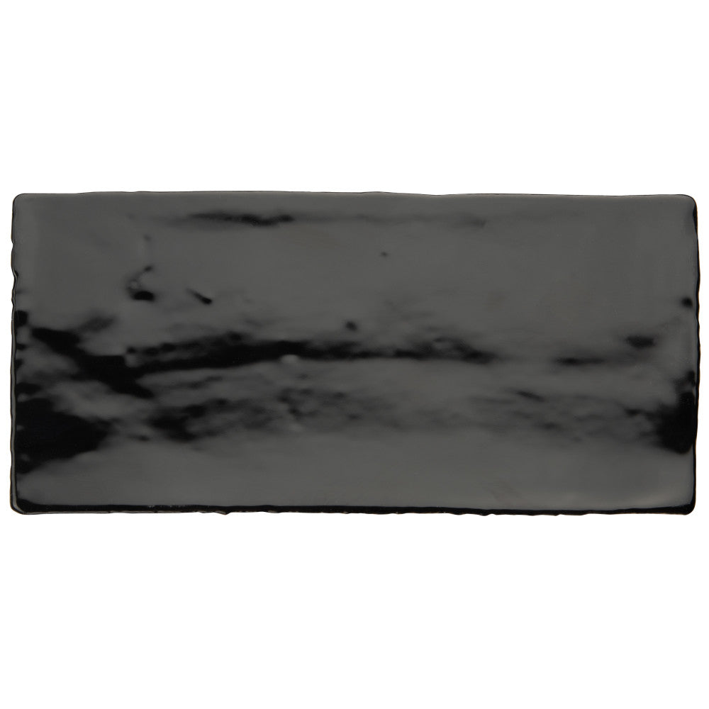 Merola Tile Chester Matte Nero 3 in. x 6 in. Ceramic Wall Subway Tile (6.02 sq. ft. / Case)