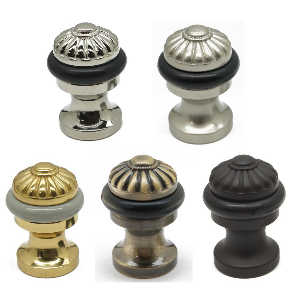 Solid Brass Melon Bullet Floor Door Stop in Oil-Rubbed Bronze - Super Arbor