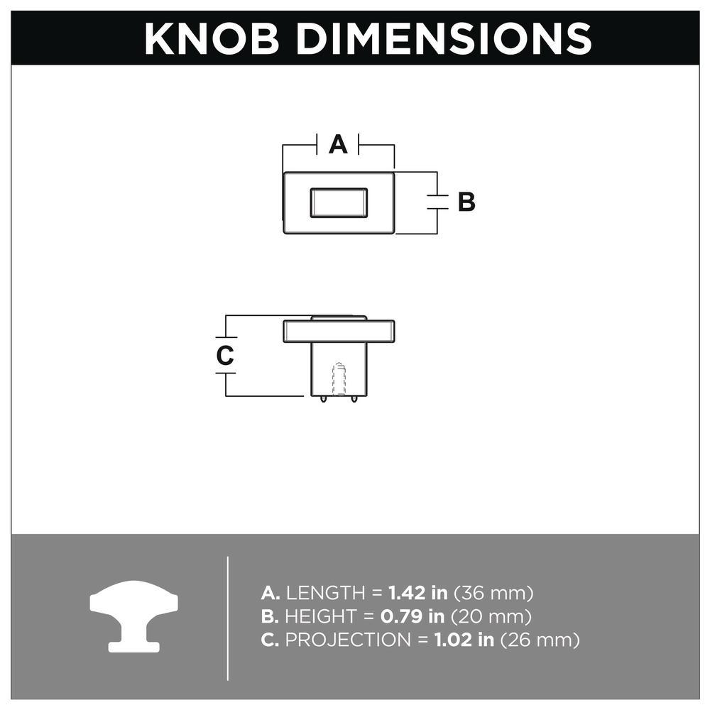 Industrial Insert 1-7/16 in. (36mm) Heirloom Silver and Matte Black Cabinet Knob - Super Arbor