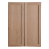 Easthaven Shaker Assembled 36x30x12 in. Frameless Wall Cabinet in Unfinished Beech - Super Arbor