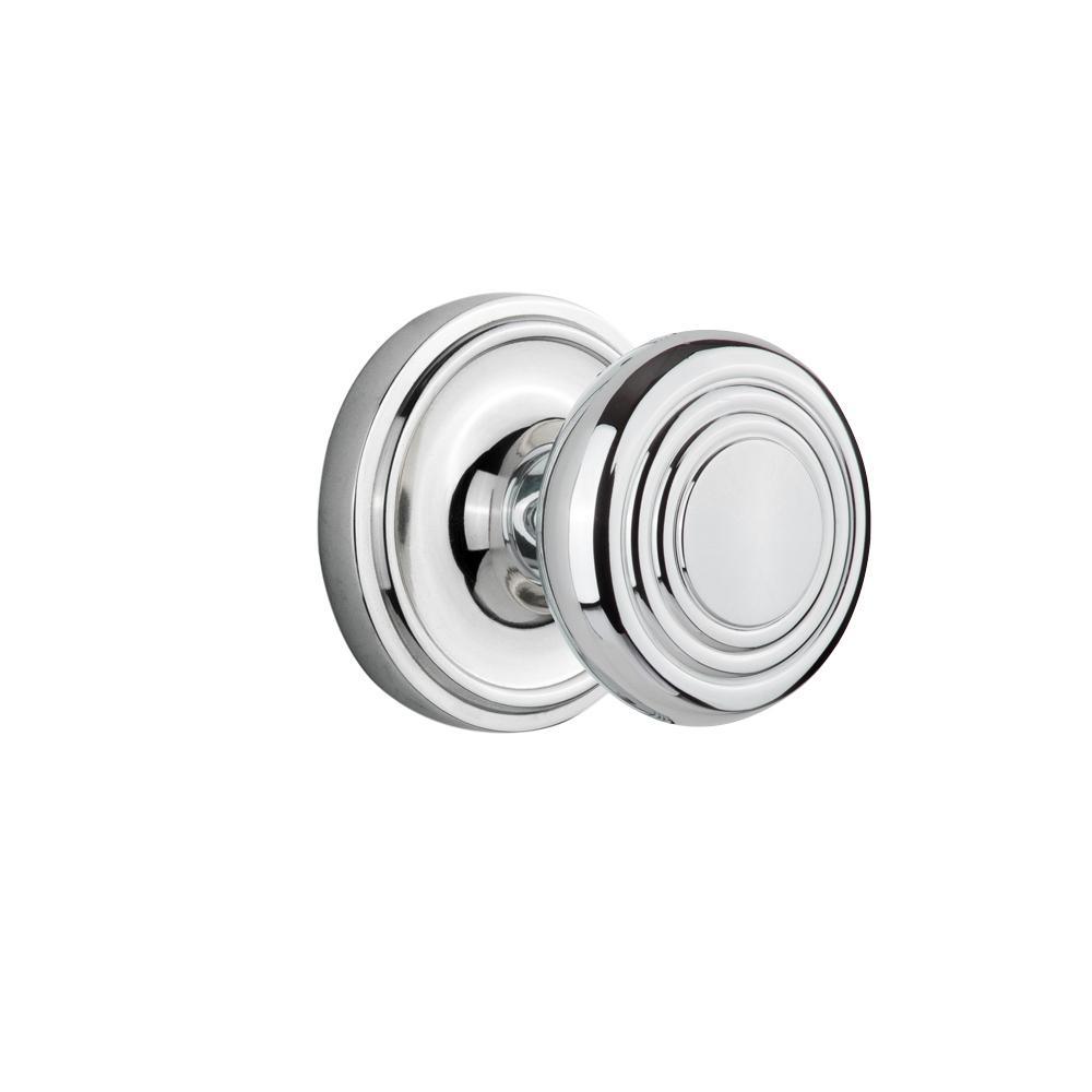 Classic Rosette 2-3/8 in. Backset Antique Brass Privacy Bed/Bath Deco Door Knob - Super Arbor