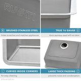 15 in. Single Bowl Undermount Stainless Steel Bar Prep Kitchen Sink
