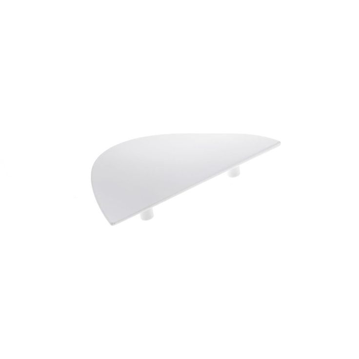 2-1/2 in. (64 mm) White Contemporary Drawer Pull
