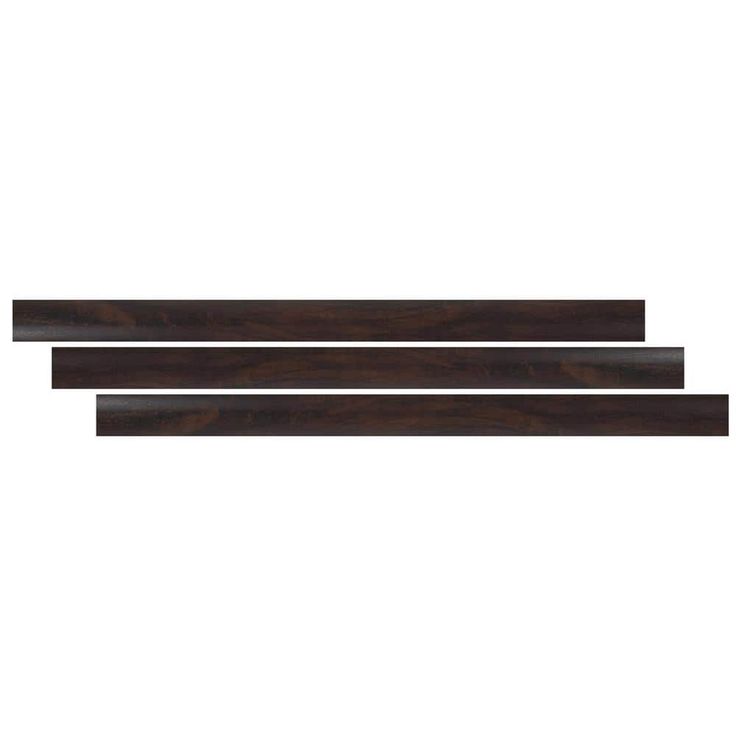 Aged Walnut 0.75 in. T x 2.75 in. W x 94 in. L Luxury Vinyl Flush Stairnose Molding