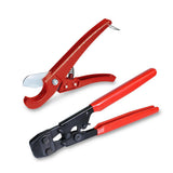 Pex Tubing Plumbing Kit Crimper Tool 1/2 in. and 3/4 in. Elbow Stainless Steel 1/2 in. and 3/4 in. Cinch and Half Clamp - Super Arbor