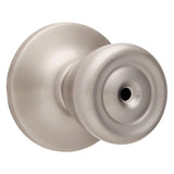 Brink's Privacy Bed/Bath Tulip Style Doorknob, Satin Nickel Finish