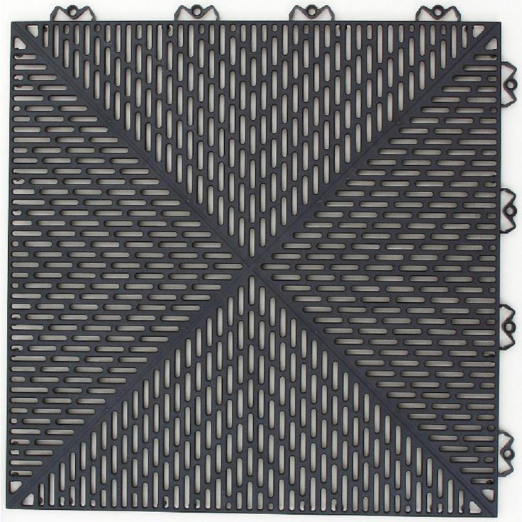 Bergo Unique 14.9 in. x 14.9 in. Gray Polypropylene Garage Floor Tile (54 sq. ft. / case)