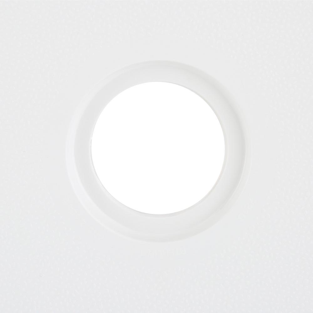 Ensemble 36 in. x 34 in. Single Threshold Shower Base in White - Super Arbor