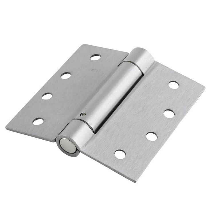 4 in. Satin Chrome Adjustable Spring Door Hinge