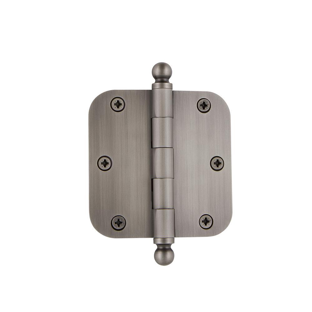 3.5 in. Ball Tip Residential Hinge with 5/8 in. Radius Corners in Timeless Bronze - Super Arbor