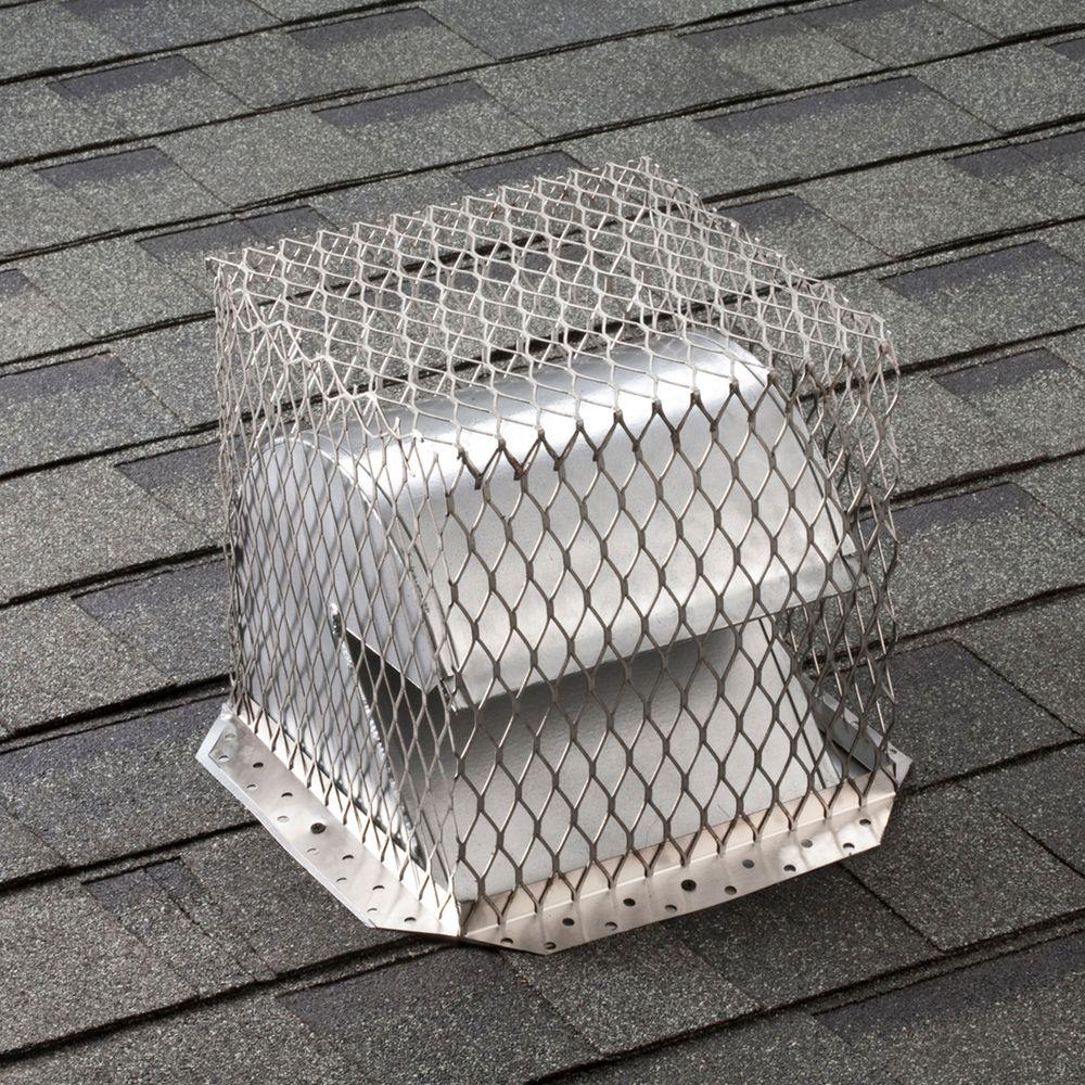 VentGuard 7 in. x 7 in. Roof Wildlife Exclusion Screen in Stainless Steel