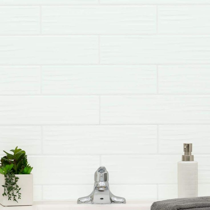 Sapheda Riptide Satin 4 in. x 16 in. Matte Ceramic Stone Look Wall Tile (17.76 sq. ft./Case)