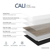 CALI Mute step Dockwood Oak Brown 20-mil x 7-in W x 48-in L Waterproof Interlocking Luxury Vinyl Plank Flooring (24.03-sq ft/ Carton)