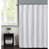 Pretty Petals 72 in. Grey Shower Curtain - Super Arbor