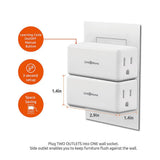 Wireless Indoor Remote Control Outlet Switch with 5 RCVs and 2 Remotes - Super Arbor