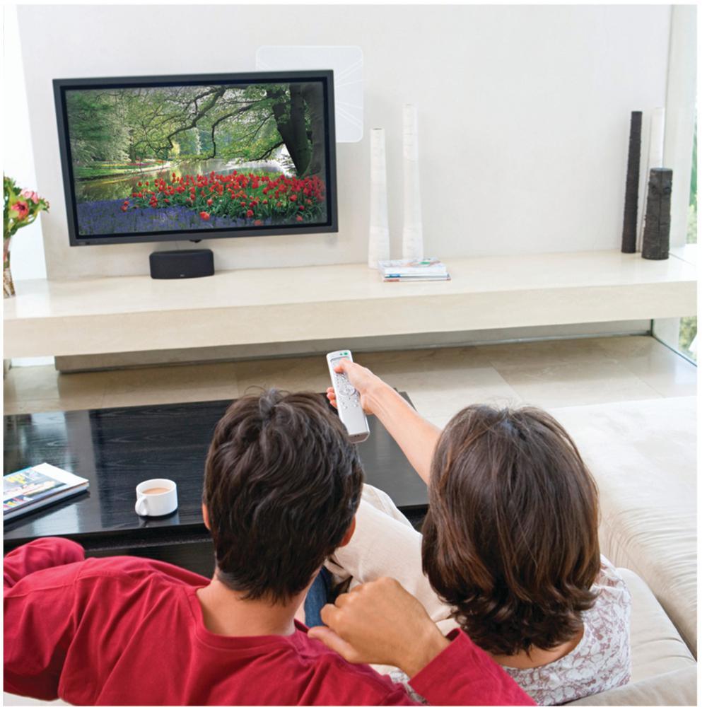 Flat Wave Amped HD TV Indoor Antenna - Super Arbor
