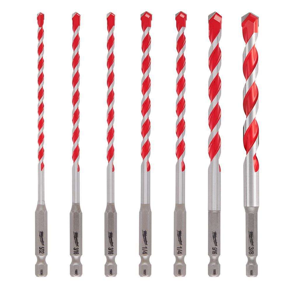 SHOCKWAVE Carbide Hammer Drill Bits Set (5-Pack) - Super Arbor