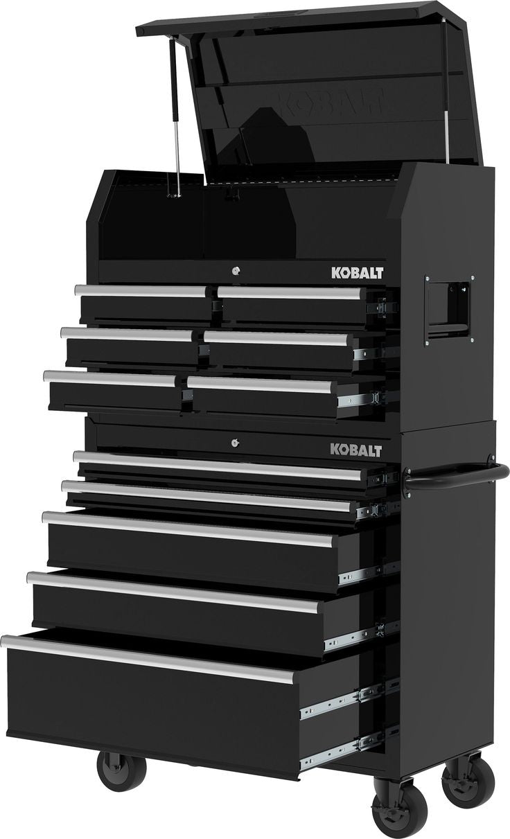 Kobalt 36-in W x 38-in H 5-Drawer Steel Rolling Tool Cabinet (Black)