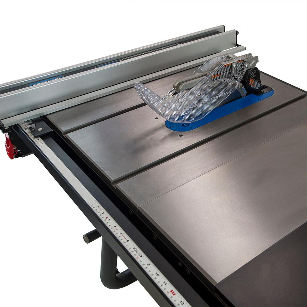 15 Amp 10 in. Table Saw with 30 in. Rip Capacity, Cast Iron Table and Extension Wings