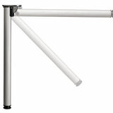 28 in. (711 mm) Matte Black Adjustable Folding Table Leg - Super Arbor