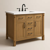 Home Decorators Collection Bellington 42-Inch Bathroom Vanity with Marble Top