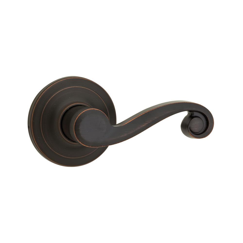 Lido Satin Nickel Passage Hall/Closet Door Lever Featuring Microban Antimicrobial Technology - Super Arbor