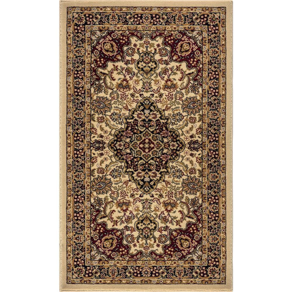 Silk Road Black 8 ft. x 10 ft. Medallion Area Rug - Super Arbor