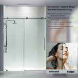 Blofield 56 in. to 60 in. x 76 in. Frameless Sliding Shower Door with Shatter Retention Glass in Chrome