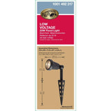 Low-Voltage 20-Watt Black Halogen Outdoor Landscape Flood Light