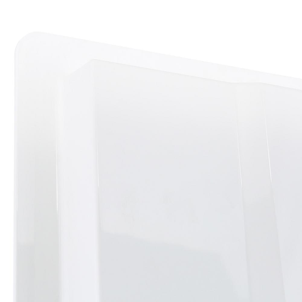 A2 5 in. x 23 in. x 74 in. 2-piece Direct-to-Stud Shower Wall Panels in White - Super Arbor