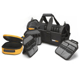 18 in. Modular Tote with 57-Pockets in Black - Super Arbor