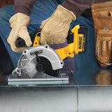 20-Volt MAX Lithium-Ion Cordless Metal Cutting Circular Saw Kit with (2) Batteries 5Ah, Charger and Case - Super Arbor