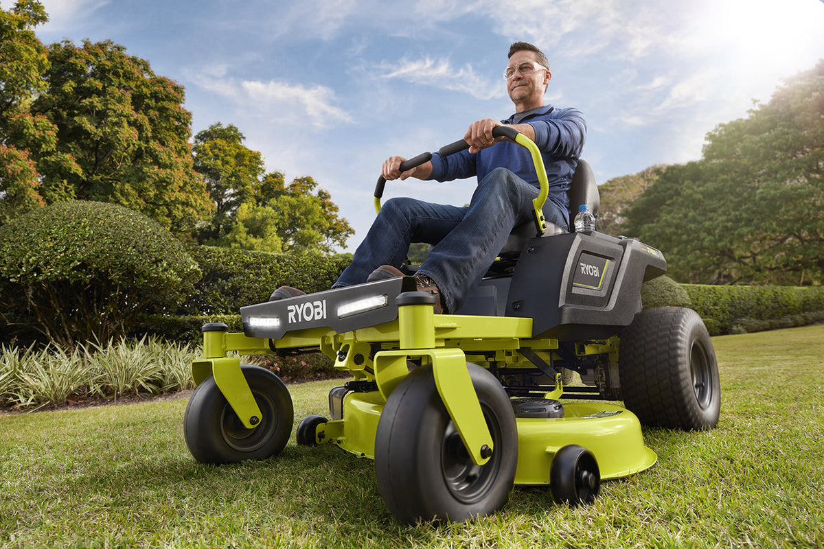 RYOBI 42 in. 100 Ah Battery Electric Riding Zero Turn Mower