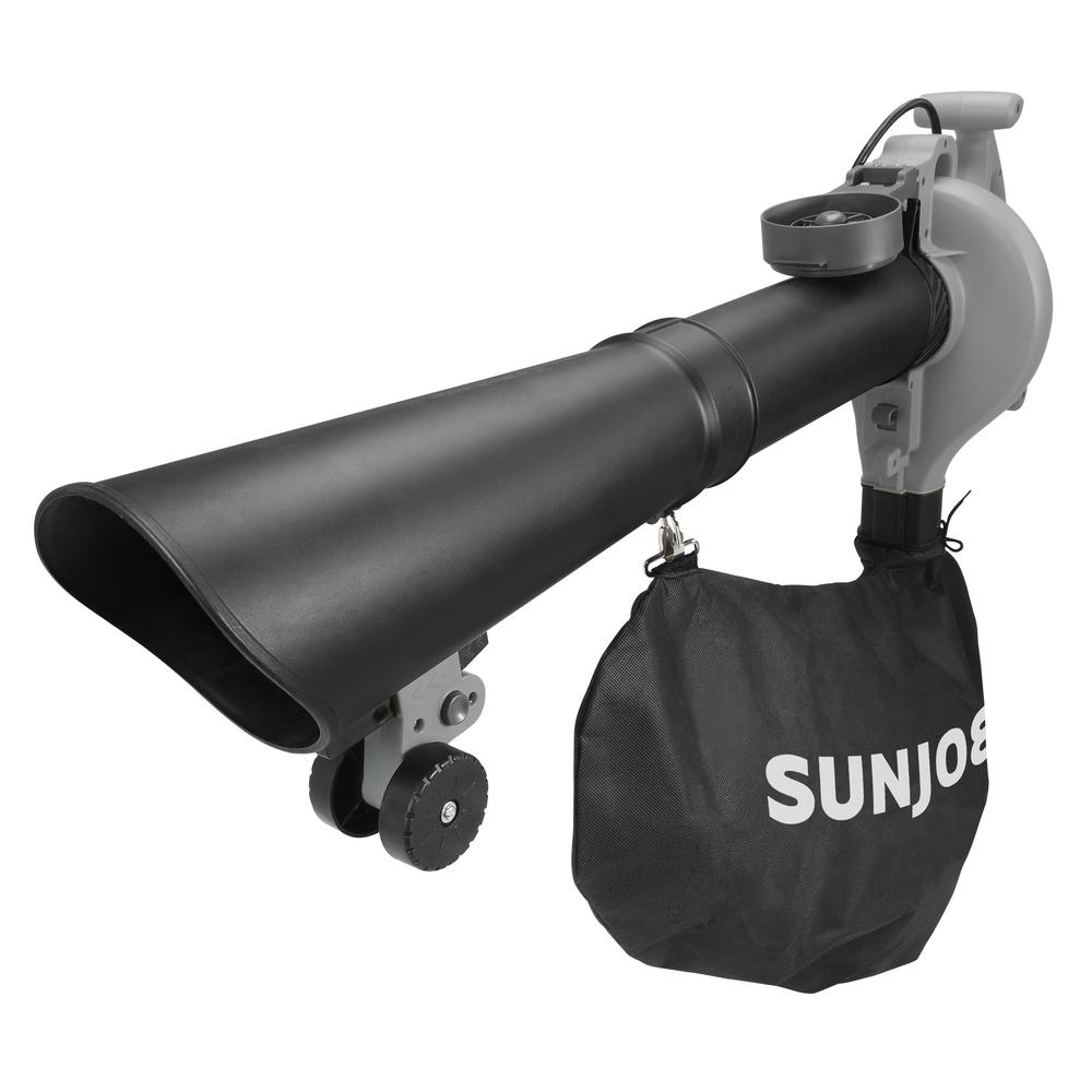 Sun Joe 250 MPH 440 CFM 14 Amp Electric Handheld Blower/Vacuum/Mulcher with Gutter Attachment, Gray