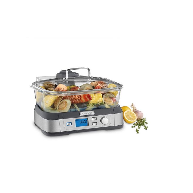 CookFresh 5.3 Qt. Stainless Steel Food Steamer and Rice Cooker