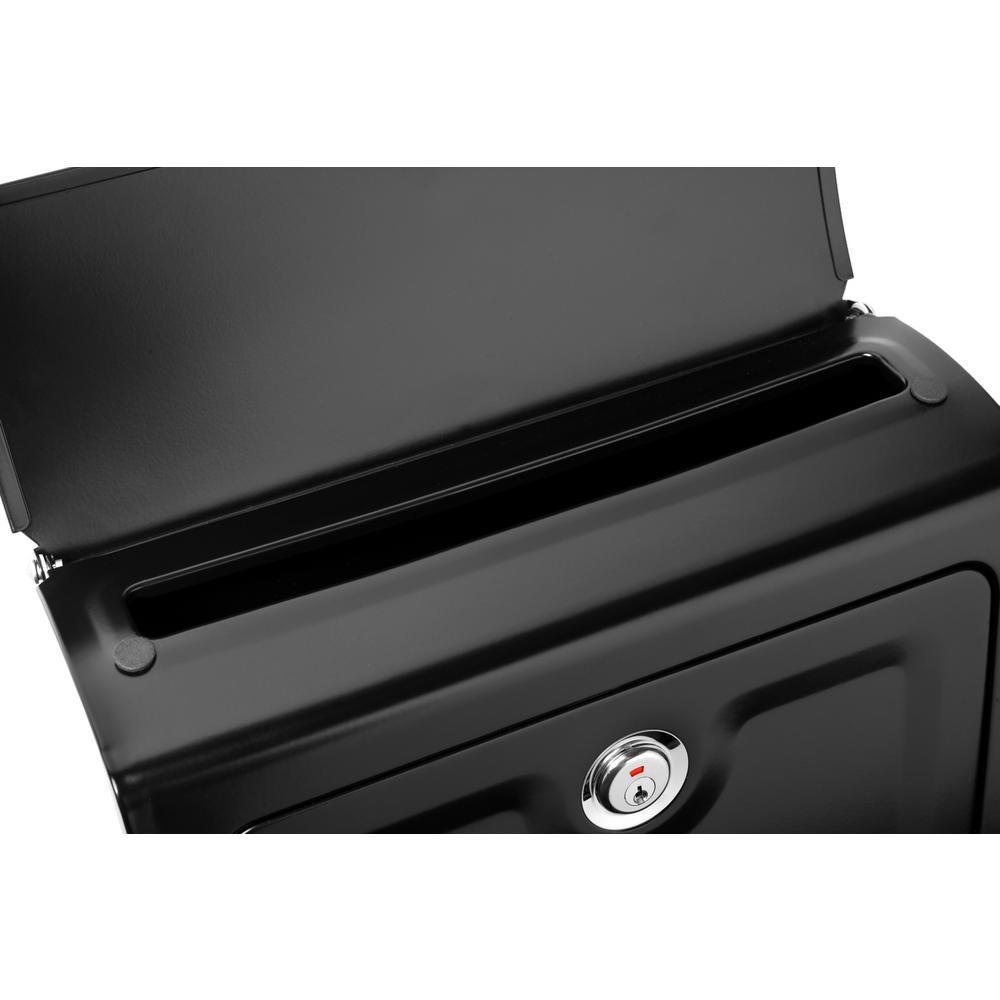 Sienna Black Wall Mount Locking Mailbox - Super Arbor