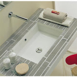 Kingsman Hardware 27-13/16 in. Rectangle Undermount Vitreous Glazed Ceramic Lavatory Vanity Bathroom Sink in Pure White