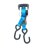 15 ft. x 1 in. 2500 lbs. Self Store Retractable Ratchet Tie Down Strap (2-Pack) - Super Arbor