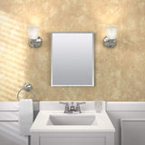 Glacier Bay 16 in. W x 20 in. H Rectangular Plastic Medicine Cabinet with Mirror