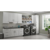 Hampton Assembled 30x34.5x24 in. Sink Base Kitchen Cabinet in Satin White