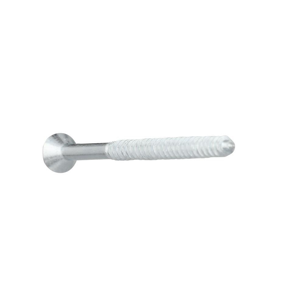 #10 x 3 in. Phillips Flat Head Zinc Plated Wood Screw (50-Pack) - Super Arbor