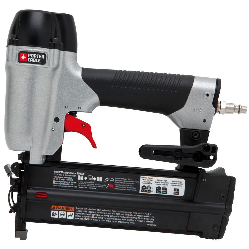 15-Gauge Pneumatic 2-1/2 in. Angled Finish Nailer Kit with Bonus 18-Gauge Brad Nailer Kit - Super Arbor