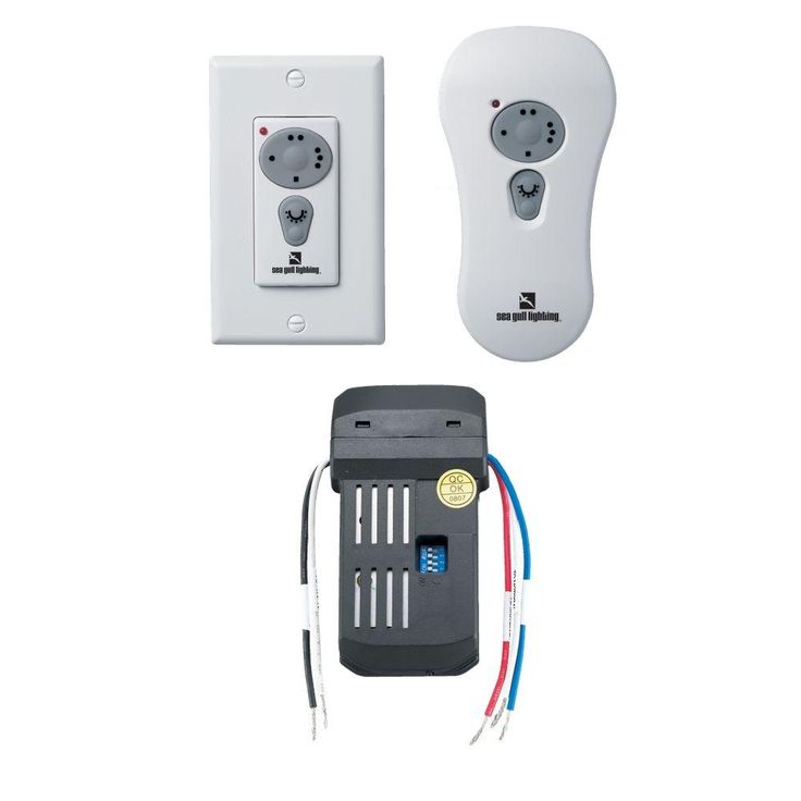 White Ceiling Fan Wireless Remote Control